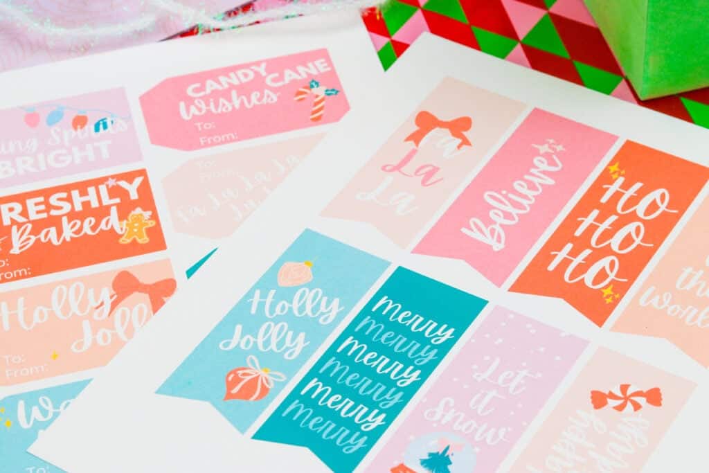 Free Printable Christmas Gift Tags-Sweet Red Poppy