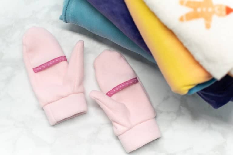 How to Make Fleece Mittens Fleece Mittens Pattern Sweet Red Poppy