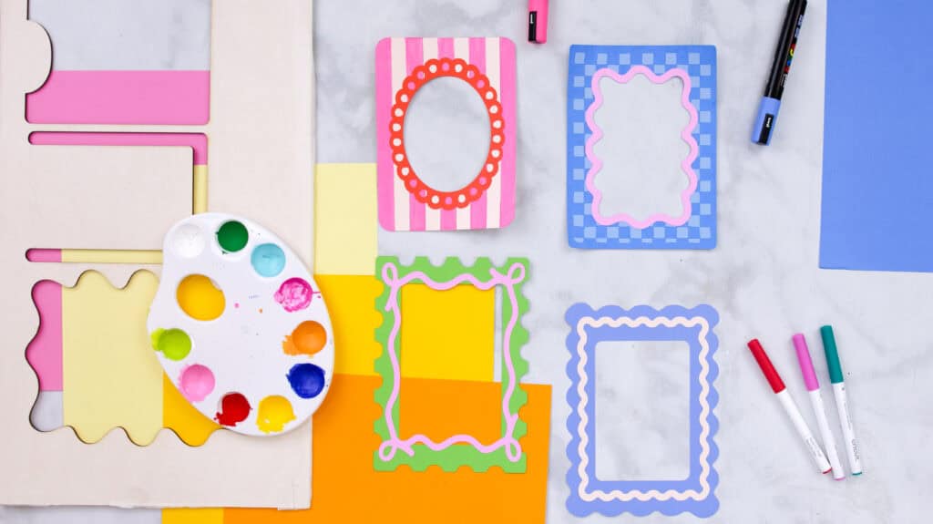 Paper Picture Frames Sweet Red Poppy