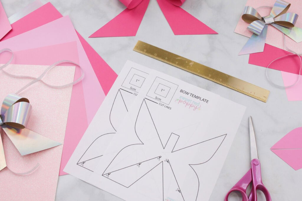 DIY Bow- Sweet Red Poppy-3