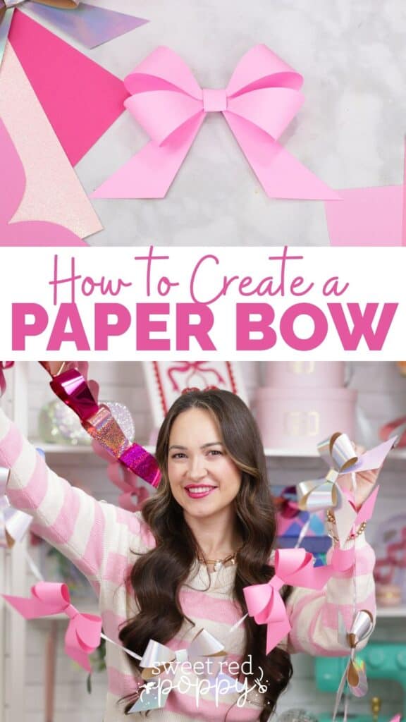 DIY Bow Sweet Red Poppy Pinterest Pin